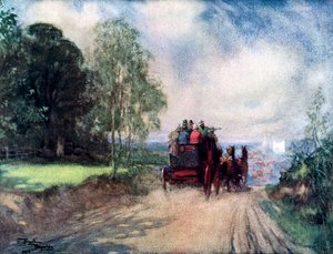 "على مدرب روتشستر" ، عام 1920 بواسطة فرانك رينولدز
