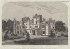 زيارة الملكة إلى شمال ويلز ، Pale Mansion House ، Llandderfel ، التي تحتلها الملكة بواسطة فرانك واتكينز