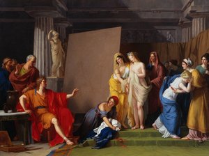 اختار زيوكس نماذجه لصورة هيلين من بين فتيات كروتون ، ج. 1790. بواسطة فرانسوا أندريه فنسنت