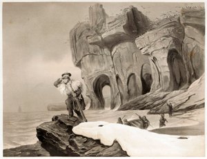 جزيرة بير من ترافيلز في الدول الاسكندنافية ولابلاند وسبيتسبيرجين وفارو ، حانة. 1852. بواسطة فرانسوا أوغست بيارد