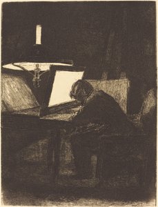 Printmaker (النقش) بواسطة فرانسوا بونفين