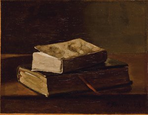 لا تزال الحياة مع كتابين ، 1858 بواسطة فرانسوا بونفين