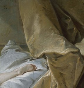 دراسة القدم لشقراء Odalisque ، حوالي 1751. بواسطة فرانسوا باوتشر