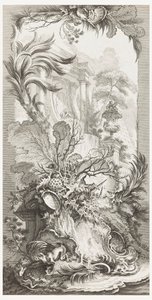 Rocaille (تصميم الروكوكو) ، في قطع جديدة للشاشات (مفاهيم جديدة للشاشات) بواسطة كلود أوغستين دوفلوس