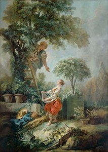 "The Cherry Gatherers" ، 1768 بواسطة فرانسوا باوتشر