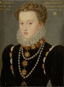صورة إليزابيث من النمسا ، زوجة ملك فرنسا تشارلز التاسع ، بعد عام 1571.