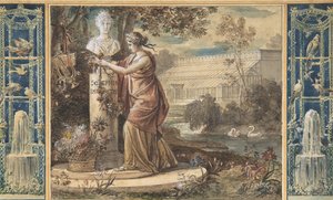 قصة الإمبراطورة جوزفين بصفتها راعية الحدائق في مالميزون ، كاليفورنيا. 1805-6.