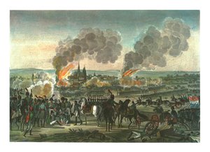 غزو راتسبون ، 23 أبريل 1809 ، c1850 بواسطة فرانسوا بيجوت