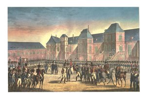 رحيل نابليون من فونتينبلو ، 20 أبريل 1814 ، 1850 بواسطة فرانسوا بيجوت