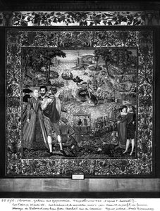 مهرجانات هنري الثالث (1553-1610) ورشة بروكسل ، c.1580 (نسيج) بواسطة فرانسوا كويسنيل