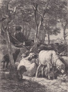 الراعي ، من Le Magasin Pittoresque ، كاليفورنيا. 1852. بواسطة فرانسوا روجيت