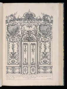 جدار بباب مزدوج ، Livre de Lambris (كتاب Wainscoting) بواسطة كارل ألبرت من ليسبيليز