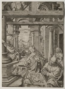 عبادة الراعي ، ج. 1522-1525. بواسطة فرانس كراب فان إسبليجيم