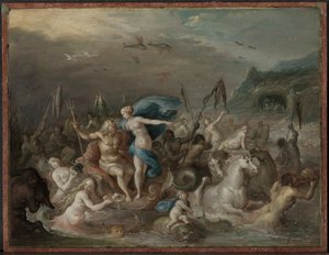 انتصار نبتون وأمفيتريت ، 1630s. بواسطة فرانس فرانكن