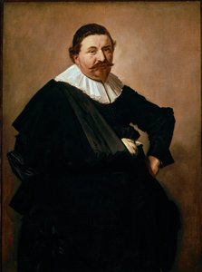 صورة لوكاس دي كليرك ، تاجر منتجات النسيج البلجيكي. لوحة لفرانس هالز (1580-1666) ، حوالي 1627. زيت على قماش. قاتمة: 126،5x93 سم. أمستردام ، متحف ريجكس