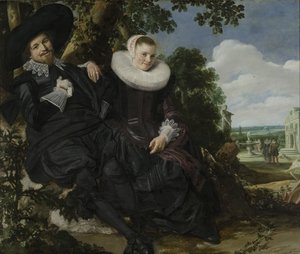صورة لزوجين ، على الأرجح إسحاق أبراهامز ماسا وبياتريكس فان دير لاين ، حوالي 1622 (زيت على قماش) بواسطة فرانس هالس