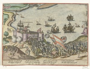 تم الاستيلاء على Fort Rammekens ، 1573 بواسطة فرانس هوجنبرج