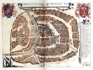 خريطة موسكو ، 1572