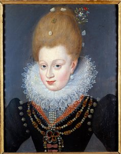 صورة غابرييل ديستريس (1573-1599) ، المفضلة للوحة الملك هنري الرابع المجهولة لفرانس بوربوس لو جون (فرانسوا (فرانز) بوربوس) بواسطة فرانس الثاني (بعد) بوربوس