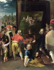 Apelles و Shoemaker ، 1610-15 (زيت على النحاس)