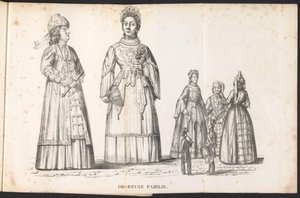 شخصيات عملاقة في الموكب قبل Saint Rombout ، 1825 De Reuse Familie (العنوان على الكائن)