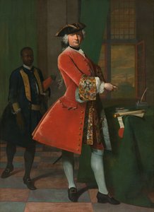 صورة جان برانجر وخادم مُستعبد بواسطة Frans van der Mijn