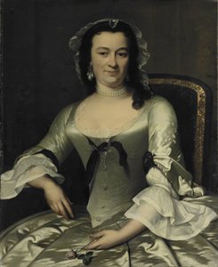 صورة لماريا هنرييت فان دي بول ، زوجة ويليم ساوتيجن بواسطة Frans van der Mijn