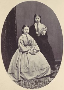 [صورة لفتاتين] ، 1850 - 60. بواسطة فرانز انطوان