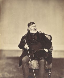 [رجل جالس مع عصا وقبعة] ، 1850 - 60. بواسطة فرانز انطوان