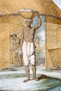 صانع الخبز ، من "الهندوس ، أو وصف أخلاقهم وأزيائهم واحتفالاتهم" ، ص1808-12 (النقش الملون)