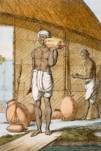 رجل زبدة ، من "الهندوس ، أو وصف أخلاقهم وأزيائهم واحتفالاتهم" ، c.1808-12 (النقش الملون)