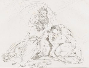 دير تود دي أوديب موت أوديب 1806. بواسطة فرانز هيجي
