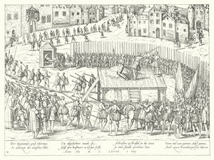تنفيذ التهم Egmont و Horn في بروكسل ، 1568