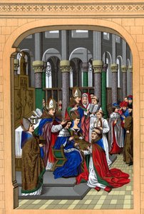 تتويج تشارلز الخامس ، ملك فرنسا ، القرن الرابع عشر ، 1870. بواسطة فرانز كيلرهوفن