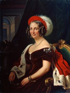 صورة الملكة فريدريكا هانوفر ، 1778-1841 ، القرن التاسع عشر.