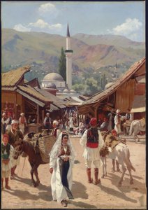 منظر لباسكارسييا ، سراييفو (زيت على قماش)