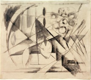 رسم تجريدي بواسطة فرانز مارك
