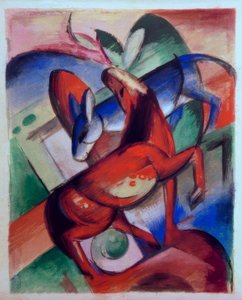 حصان وحمار بواسطة فرانز مارك
