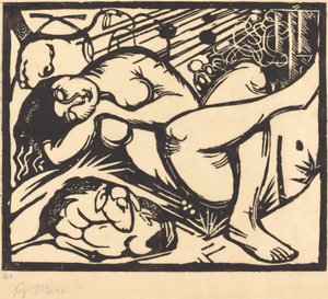 الراعية النائمة الراعية النائمة ، 1912. بواسطة فرانز مارك