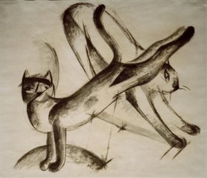 لعب القطط بواسطة فرانز مارك