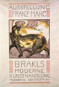 قطتان 1909-10 بواسطة فرانز مارك