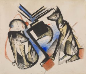 ذئاب. 1913 بواسطة فرانز مارك