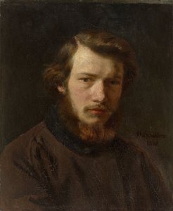 بورتريه ذاتي في سن 24 عام 1858. بواسطة فرانز أوتو شولدير