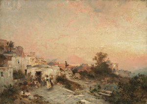 لا تارانتيلا ، بوسيليبو ، نابولي ، ج .1895 بواسطة فرانز ريتشارد أونتربيرجر