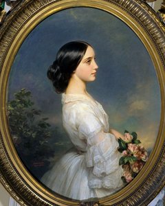 صورة لكارمن إيدا أغوادو (1847-1880). لوحة فرانسوا زافير وينترهالتر (1806-1873) بواسطة فرانز كزافييه وينترهالتر