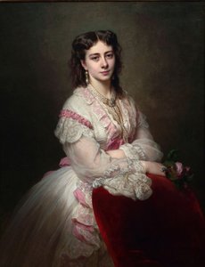 صورة للكونتيسة ماريا برانيكا 1843-1918 ، ولدت الأميرة صبيحة ، 1865 بواسطة فرانز كزافييه وينترهالتر