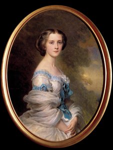 صورة لويز صوفي ميلاني رينوارد دي بوسيري ، الكونتيسة إدموند دي بورتاليس (1836-1914) لوحة زافير وينترهالتر (1806-1873) مجموعة خاصة 1857 بواسطة فرانز كزافييه وينترهالتر