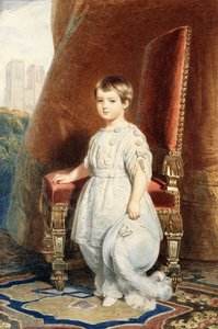 صورة كومت دو باريس ، كصبي في زي أبيض ، 1842 بواسطة فرانز كزافييه وينترهالتر
