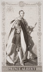 الأمير ألبرت (1819-1861) من `` الرسوم التوضيحية للغة الإنجليزية والتاريخ الاسكتلندي &39;&39; المجلد الثاني بواسطة فرانز كزافييه وينترهالتر