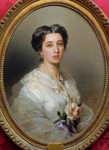 لوحة الأميرة غاغارين ستورزا بواسطة Xaver Winterhalter (1806-1873) 1857 متحف فلورنسا للفنون الجميلة بواسطة فرانز كزافييه وينترهالتر